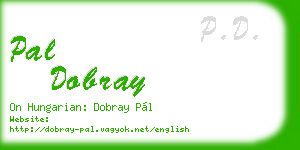 pal dobray business card